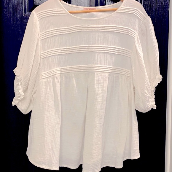 Bohemian white blouse - Small - Picture 1 of 6